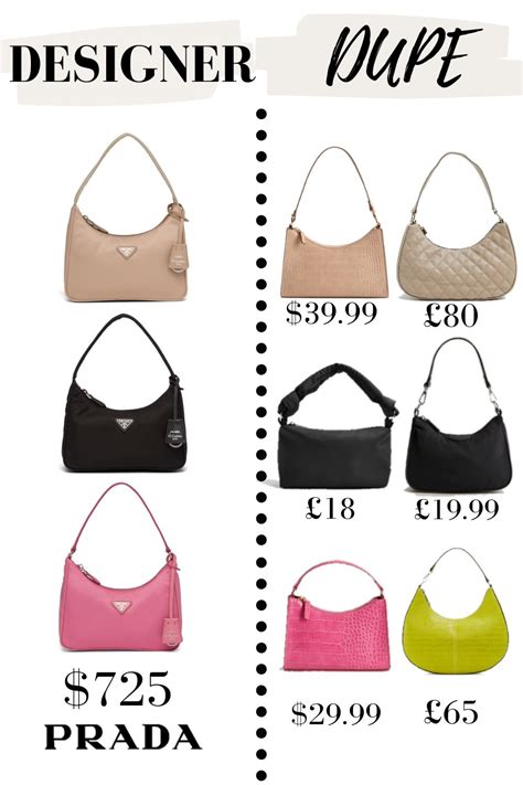 prada dupe handbag|prada baguette bag dupe.